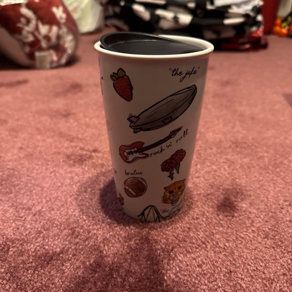 Starbucks Illustrated Travel Mug with Black Lid